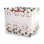 VESTTA -ELEGANCE REDEFINED Gift Paper Bag for Sweets, Return Gifts, Mithai, Cakes, Geometric Design, for Diwali, Birthdays, Weddings, Christmas, Large, 8.5 (H) x 9 (B) x 10 (L) Inches(25)