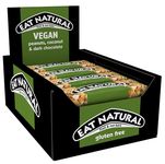 Eat Natural Vegan Peanuts, Coconut & Dark Chocolate Fruit & Nut Bars 12 x 40g