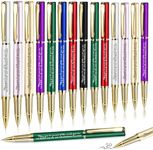 Glenmal 50 Pcs Appreciation Gift Thank You Ballpoint Pens Bulk for Office Team Engraved Inspirational Quotes Pens Employee Teacher Nurse Colorful Ballpoint Pen for Office Business Favors