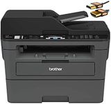 Brother MFC-L2710DW Series Compact Wireless Monochrome Laser All-in-One Printer - Print Copy Scan Fax - Mobile Printing - Auto Duplex Printing - Print Up to 32 Pages/Min - ADF + HDMI Cable