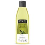 Soulflower Olive Hair & Skin Oil | 225ml | Cold-Pressed Oil for Hair Growth, Face Massage & Deep Moisturization | Reduces Wrinkles, Nourishes Scalp & Strengthens Roots | 100% Pure & Natural with Vitamin E