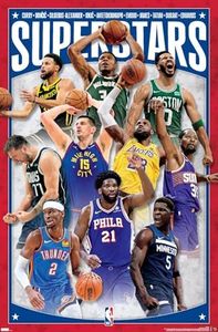 Trends International NBA League - Superstars 24 Wall Poster, 22.37" x 34.00", Unframed Version