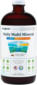 LIQUIDHEALTH Daily Multi Mineral Liquid Supplement with Fulvic Acid, Plant Based Ionic Aquamin Sea Trace Ocean Minerals - Immune Support, Energy, Gut Health, Detox - Vegetarian, Sugar-Free (32 oz)