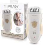 Epilady Legend 5 Rechargeable Epilator, 56 Tweezers, Dual Speed, Full-Body Epilator for Women, Auto Shut Off, Travel Case, Cleaning Brush