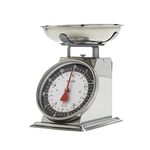 Taylor Mechanical Kitchen Weighing Food Scale with Bowl, Weighs up to 11lbs, Measures in Grams and Ounces, Food Scales for Kitchen, Black and Silver