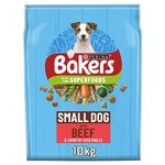 Bakers Small Dog Dry Dog Food Beef & Veg 10kg