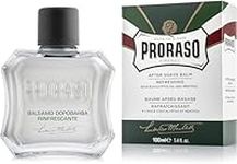 Proraso Aftershave Balm, 100ml, Refreshing Alcohol-Free Post Shave Balm with Eucalyptus Oil and Menthol Invigorates Skin, Made in Italy, Green