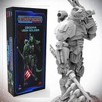 Starfinder Unpainted Miniatures: Obozaya, Vesk Soldier- 32mm Unpainted Plastic Miniatures by Archan Studio - for Kids and Adults Ages 14+