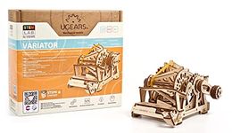 UGEARS STEM Variator Model Kit - Creative Wooden Model Kits for Adults, Teens and Children - DIY Mechanical Science Kit for Self Assembly - Unique Educational and Engineering 3D Puzzles with App