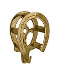 Tack Room Studio Brass Horseshoe Bridle Rack- Brass Finish