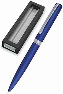ONLINE stylo à bille Eleganza │ stylo-bille en métal │ stylo à bille rétractable en coffret cadeau │ recharge remplaçable │ encre noire │ étui exclusif, cadeau parfait, couleur bleu