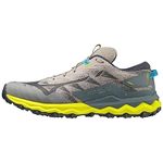 Mizuno Men's Wave Daichi 7 running, Ggray Oblue Bol2 Neon, 8 UK