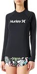 Hurley Women's OAO Solid Mock Neck Ls Rashguard Rash Guard Shirt