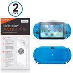 Screen Protector for Sony PlayStation Vita (Screen Protector by BoxWave) - ClearTouch Anti-Glare (2-Pack), Anti-Fingerprint Matte Film Skin for Sony PlayStation Vita