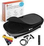 LifePro Rumblex Max 4D Black Vibration Plate Exercise Machine with Loop Resistance Bands - Full Body Workout Equipment for Home Fitness, Shaping, Training, Recovery, Weight Loss