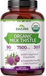 Zazzee USDA Organic Milk Thistle 30