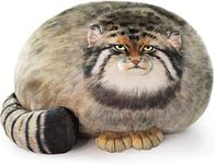 Cat Plush Body Pillow, Pallas Cat Plush Pillow, Cute Steppe Cat Stuffed Animals Soft Plushies, Kitten Plush Throw Pillow Doll Big Plush Toys Gift for Girls Boys Girlfriend