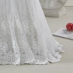 Brandream Boho Bohemian Girl Baby Nursery Lace Crib Bed Skirt Dust Ruffle - Solid Color Romantic Cream Off White Farmhouse Chic 100% Cotton Ruffle Skirt Excellent Quality