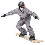 Goplus Wood Snowboard, Sledding Boa