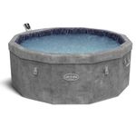 Lay-Z-Spa Carrara, 140 AirJet Massage System, Foam Wall Hot Tub, 60% More Energy Efficient, Built-In Pump, Wifi Control, Includes Padded Pillows, 4-6 Person