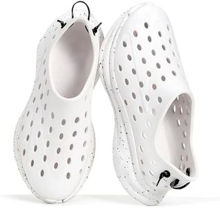 Project Cloud Recovery Shoes for Women - Lightweight Pool Water Shoes with Plush & Soft Insole - Non Slip Lightweight Garden Shoes - Waterproof Shoes for Women (Recharge, White,8M)