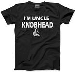 HotScamp I'm Uncle Knobhead Men's Unisex T-Shirt - Black Medium