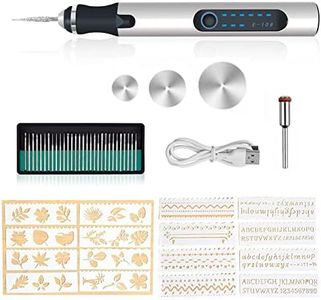 Grabado Pluma, Mini USB Recargable Herramientas De Grabado, Grabador Eléctrico Pluma Tallado Para Metal, Vidrio, Piedra, Joyería, Uñas, Cerámica