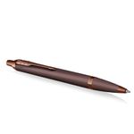 Parker IM Monochrome Ballpoint Pen | Burgundy Finish and Trims | Blue Ink | Medium Point | Gift Box