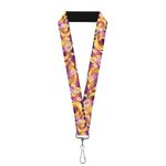 Buckle Down Unisex-Adult's Lanyard-1.0-Rapunzel 4-Tangled Poses/Pascal Light Key Chain, Multicolor, One Size