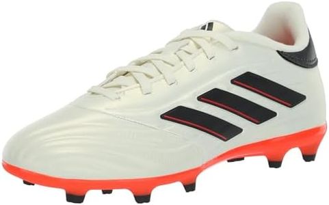 adidas Unisex Copa Pure 2.0 League Firm Ground Sneaker, Ivory/Black/Solar Red, 12 US Men