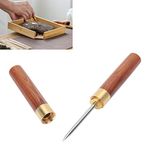 Ice Pick, Stainless Steel Tea Knife Needle with Rosewood Handle Professional Tea Cake Breaking Prying Tool for Kitchen Restaurant Bars Bartender Picnics Camping