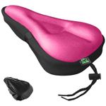 Zacro Gel Bike Seat Cover - Extra Soft Bike Seat Cushion for Men & Women, Padded Exercise Bicycle Seat Cushion Compatible with Peloton, Outdoor & Indoor