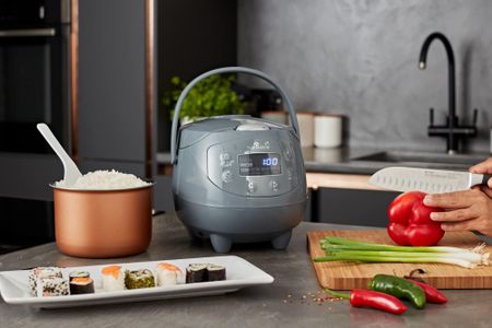 Yum Asia Panda Mini Rice Cooker – Cobalt Grey