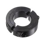 HARFINGTON Shaft Collar for 7/8" Rod 1-5/8" OD 1/2" Width Black Oxide Plating Double Split Axle Clamp-On Collar with Set Screw