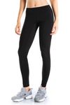 Yogipace Extra Tall Women's Water Resistant Fleece Lined Thermal Tights Winter Running Leggings with Zippered Pocket,34",Black,Size M