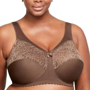 Glamorise Womens Bra Full Figure Bras - Brown - 48H