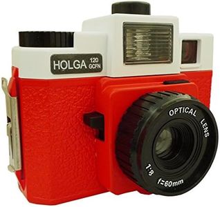 Holga Brand 120GCFN Film Camera (Glass Lens, Multicolor Flash) White/Red