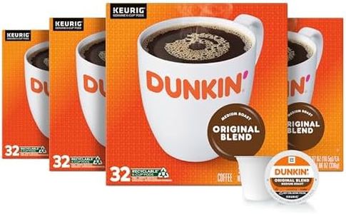 Dunkin' Original Blend Medium Roast Coffee, 128 Keurig K-Cup Pods