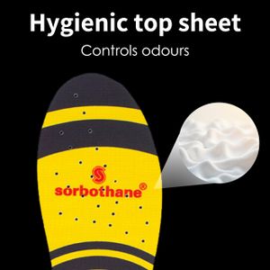 Double Strike Insoles for Men & Women – Shock Absorbing Arch Support, Antibacterial Shoe Inserts for Plantar Fasciitis, UK Sizes 3-12.5