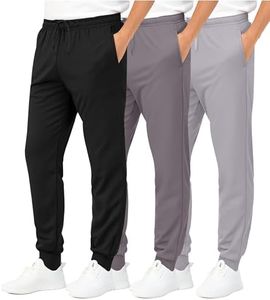 3 Pack Boys Tricot Sweatpants Joggers Kids Boy Jogger Sweatpant Pant Track Pants Athletic Workout Gym Apparel Training Fleece Tapered Slim Fit Tiro Soccer Casual Clothing,Set 5,M (10/12)