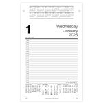 AT-A-GLANCE 2025 Desk Calendar Refill, Daily, Desk Pad Refill, 5" x 8", Large, Style (E4585025)