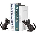 Denique Cat Decorative Bookends, Cu