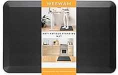 Weewam Anti Fatigue Standing Mat| Standing Mat for standing desk | Comfort Floor Mat Cushioned 19 mm Anti Fatigue for Kitchen | Ergonomic Non Slip and Washable Anti-fatigue Mat (51 x 81 cm, Black)