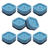 SPOLIK Bed Risers, 3 Inch, Stackable Furniture Risers, Adjustable Leg Extenders, Support for Beds, Desks, Sofa, Tables and Chairs Refrigerator, Anti Vibration Floor Pads (Pack of 8)