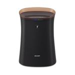 Sharp Air Purifier for Homes & Offices Dual Purification ACTIVE Plasmacluster Technology,PASSIVE FILTER(True HEPA+Carbon+Pre-Filter)Captures 99.97% of Impurities Model:FP-F40E-T Brown