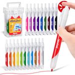 JoyCat Click Washable Markers for kids with Retractable Tips,20 Colors Markers Set,retractable markers for Toddlers Kids, Ideal arts & crafts supplies,coloring markers,Holiday Gifts for Kids.