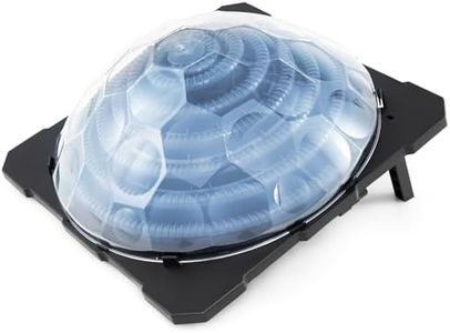 Toolsempire Solar Pool Heater, Outdoor Dome Swimming Pool Heater with Rotatable Hose Connectors & Foldable Legs, Solar Warmer Equipment for In-ground & Above Ground Pools