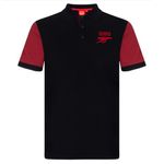 Arsenal FC Official Football Gift Mens Contrast Sleeve Polo Shirt Black XL