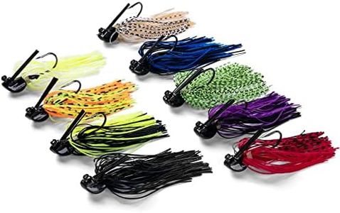 Goture Bass Jigs with Weed Guard 3/8oz Fishing Jigs Silicone Skirts Flipping Jigs Swim Jig Streamlined Head Fishing Lure