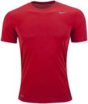 Nike Mens Team Legend Short Sleeve Crew T-Shirt (as1, Alpha, l, Regular, Regular, Red)